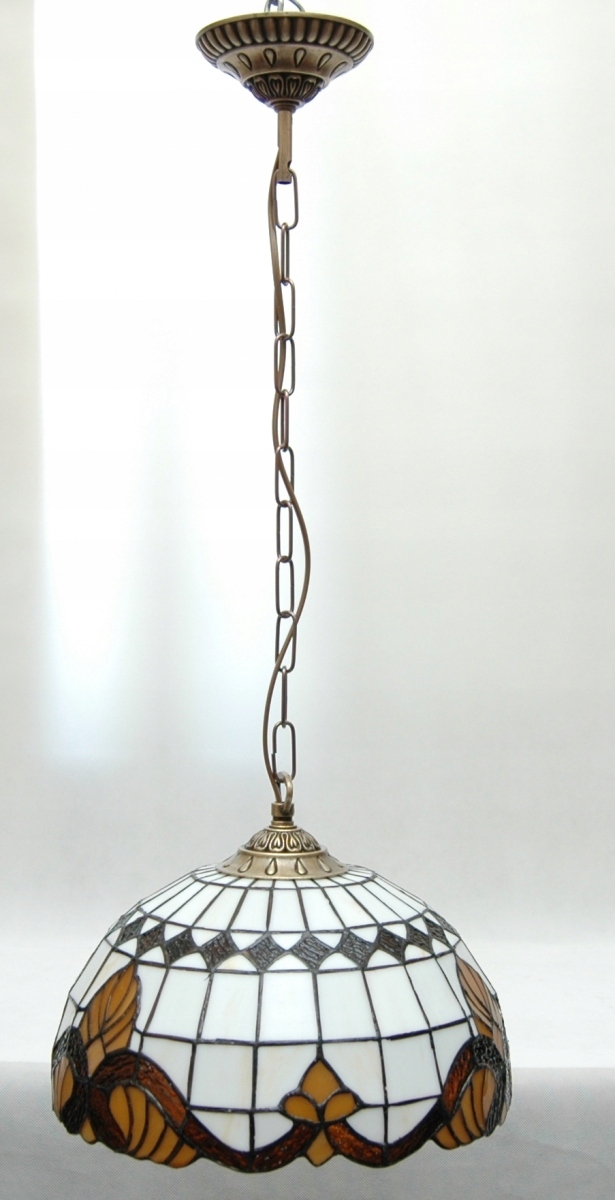 Lampa luster závesný vitráž 30 cm