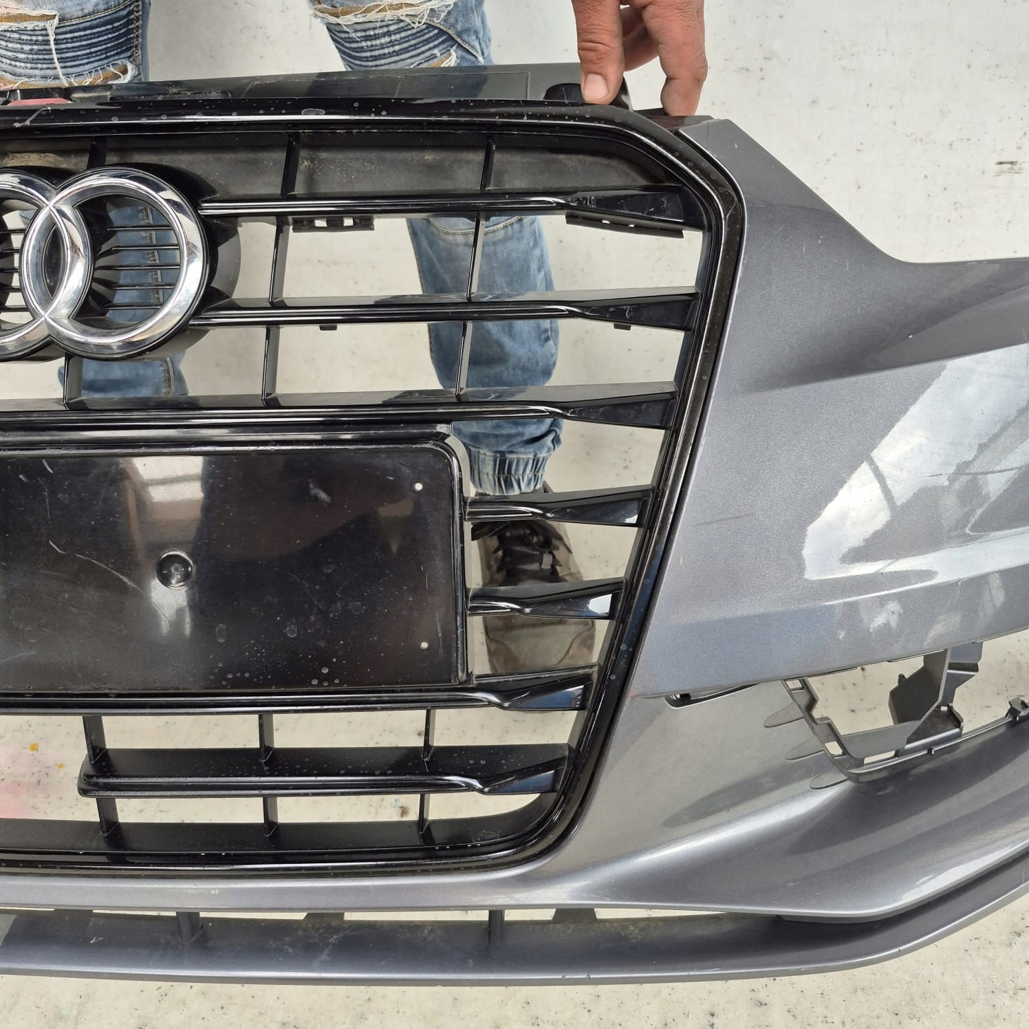 AUDI A3 III 3 8V sedan 13-16 bumper front front washer
