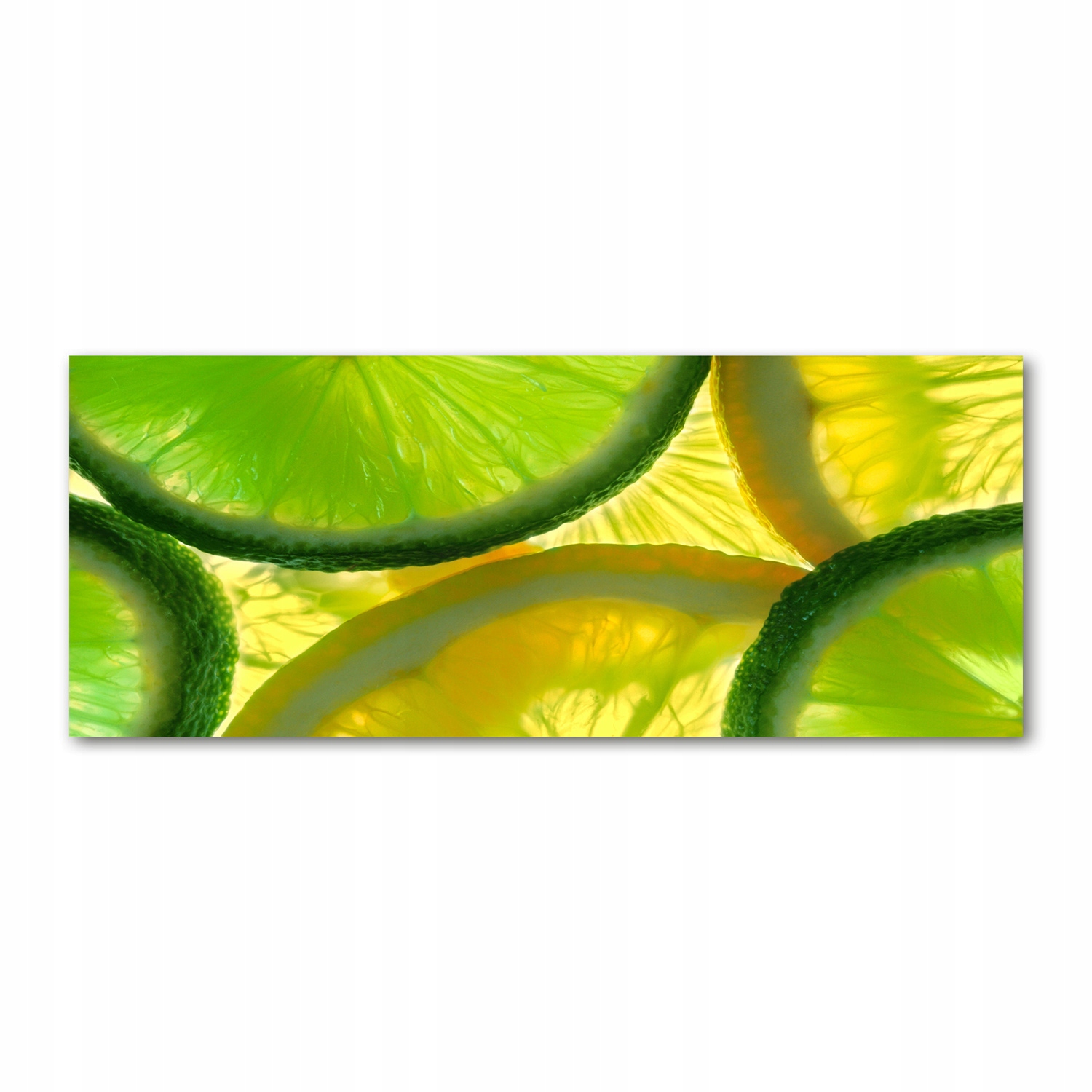 

Foto obraz szkło akryl Limonka i cytryna 125x50 cm