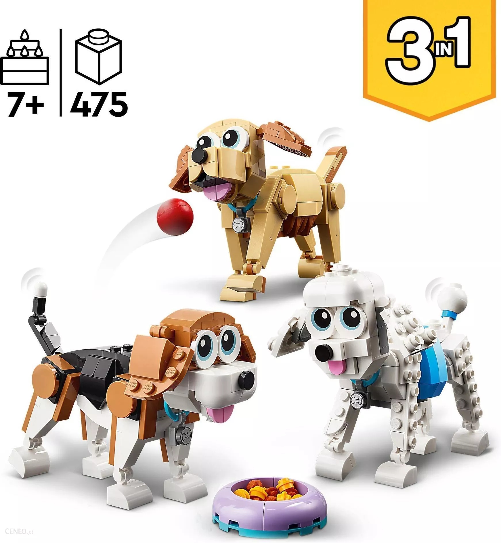 LEGO 3w1 CREATOR - UROCZE PSIAKI Marka LEGO