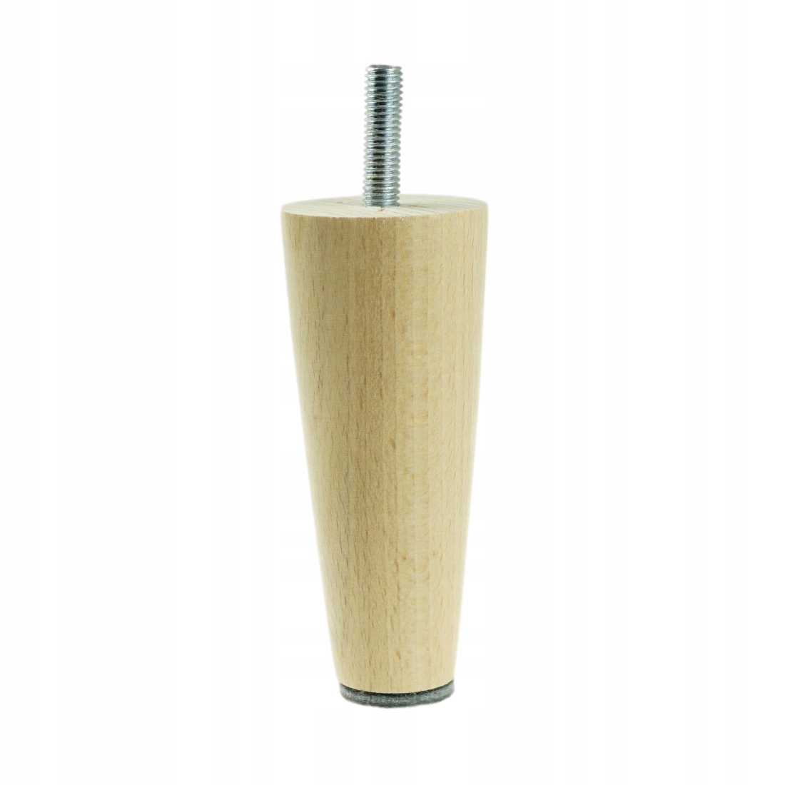 

noga drewniana 10 CM buk lakier prosta ze szpilką