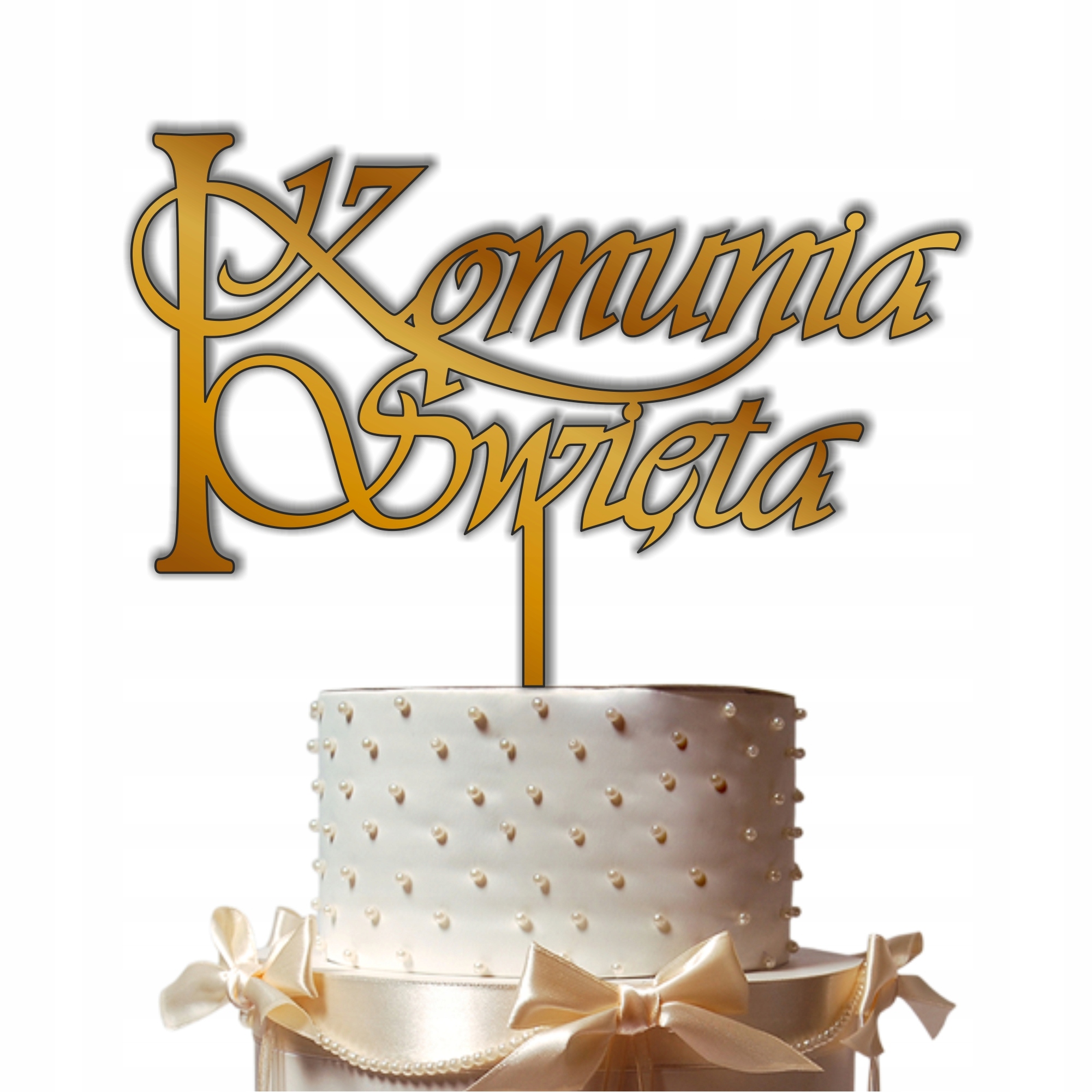 

Topper tort Komunijny Pierwsza Komunia Święta