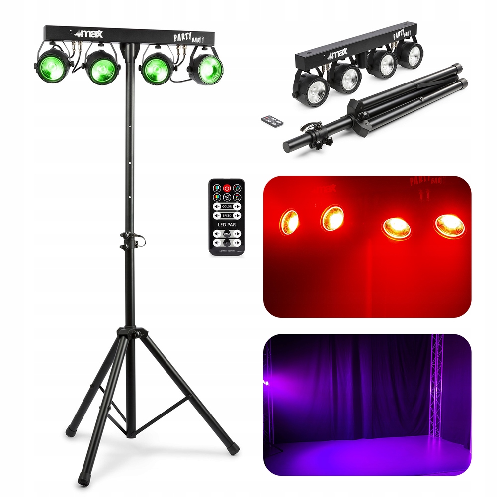 

Zestaw oświetleniowy PARTYBAR11 4x 20W Cob DMX
