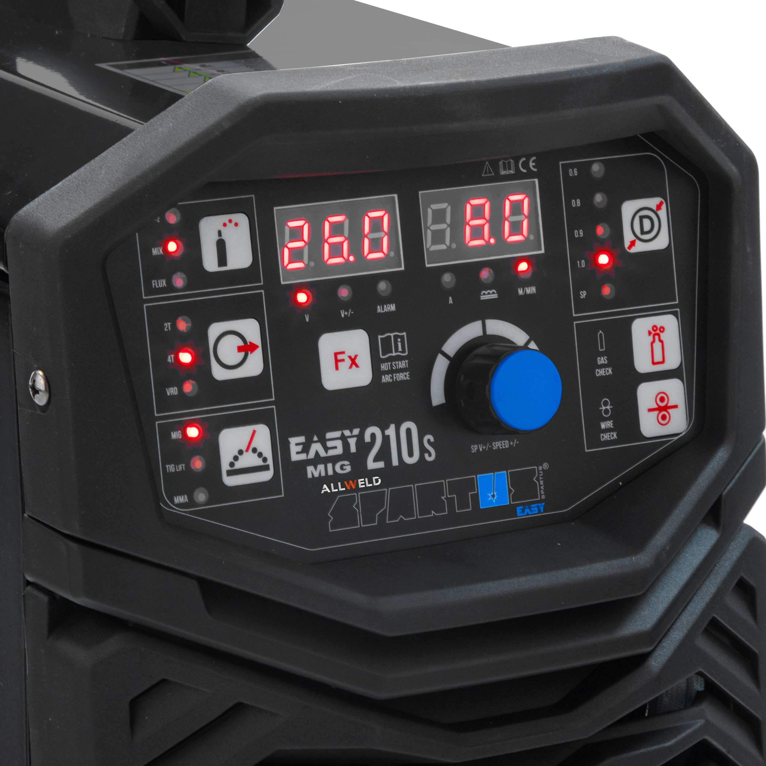 SPAWARKA MIGOMAT SPARTUS MIG 210S MMA TIG ALU SYN IGBT 3W1 200A 230V 3W1 Stan opakowania oryginalne