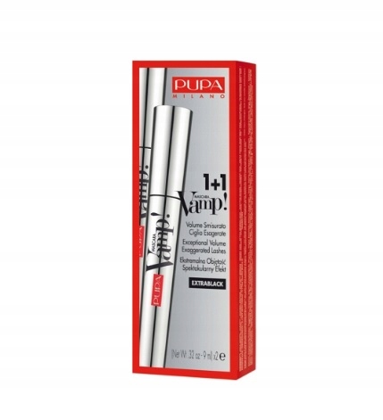 Pupa sada Vamp2 řasenka Vamp Extrablack 2 x 9 ml