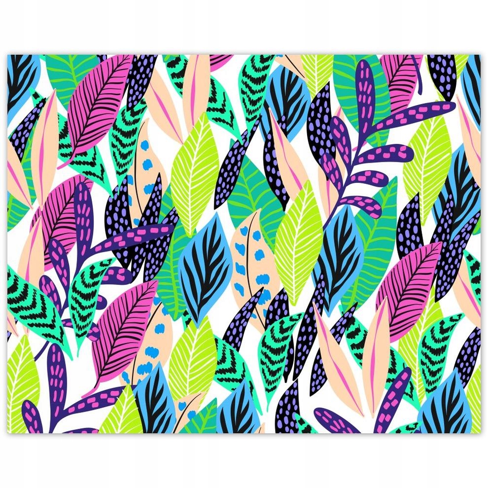 

Plakat 50x40 Kolorowa kompozycja Liść