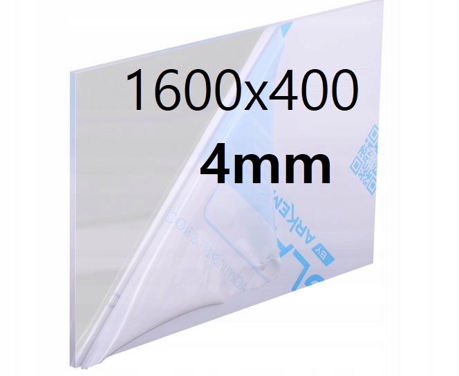 Pleksi /plexi Plexa Plexa Bezbarvá na míru 1600x400x4 mm Akrylová Deska