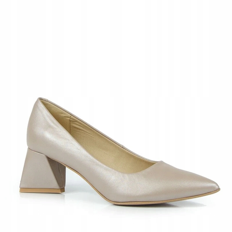 LaRoni 3277/2 Čelovka Sloupek Kůže Béžová Perla 36