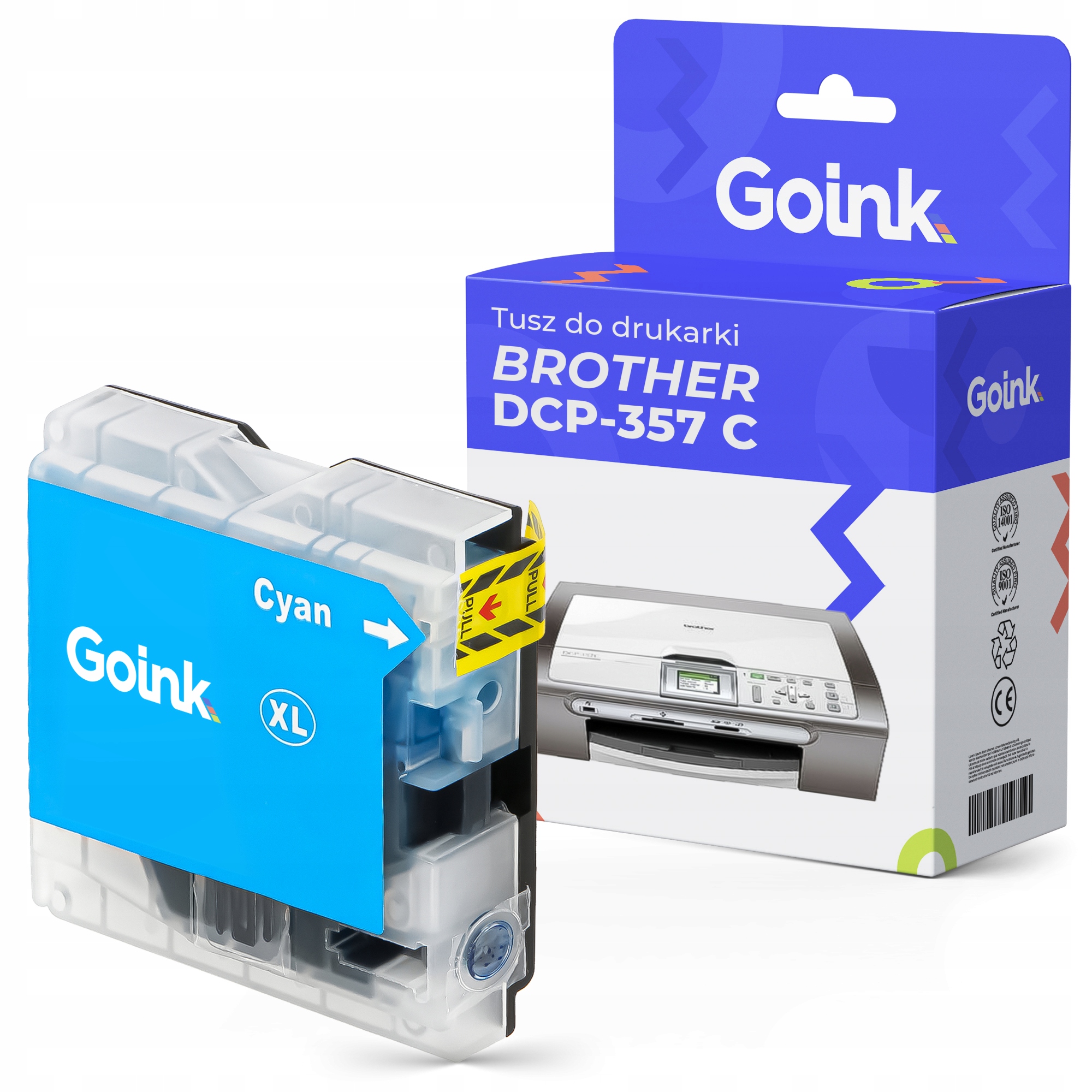 

Tusz do Brother DCP-357 C Cyan LC1000-C