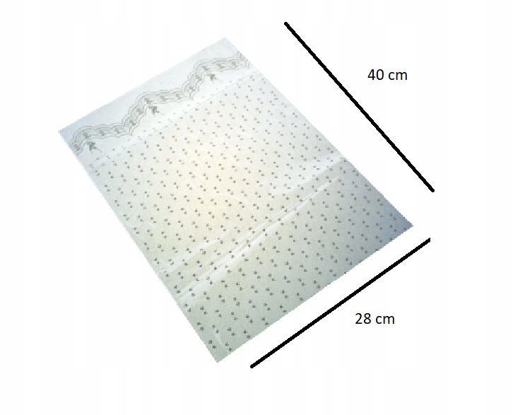 worek foliowy 100szt SERDUSZKA 28X40cm BAG-18101 — 2