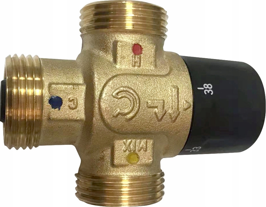 Termostat 3-cestný ventil Calido 20-43 mm, prietok 4,8 m3/h