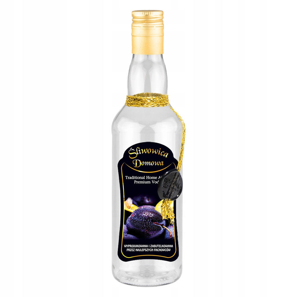 

Butelka zdobiona monopol 500ml Domowa Śliwowica
