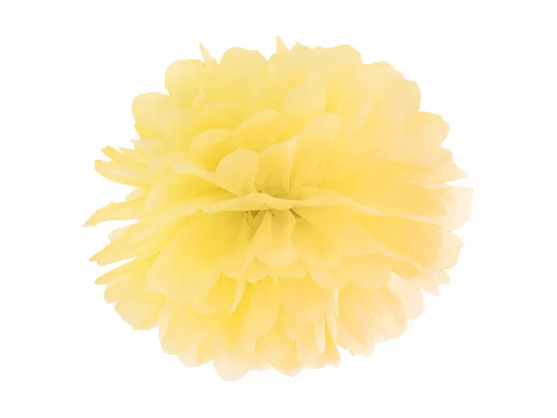 

Pompon bibułowy dekoracyjny żółty, 25 cm