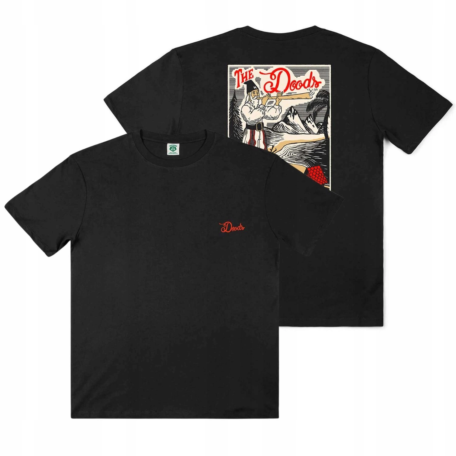 Pánské Tričko The Dudes, černé, s oversize potiskem s potiskem 100% bavlna , velikost M