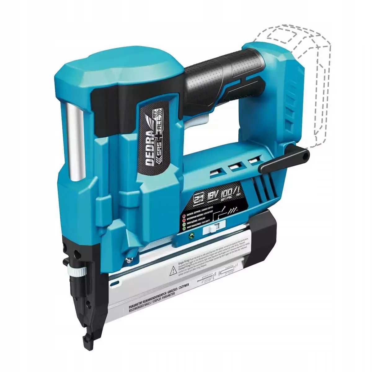 Dedra DED7053 Gwoździarka Zszywacz Aku 18V Sas+all 2W1 50MM