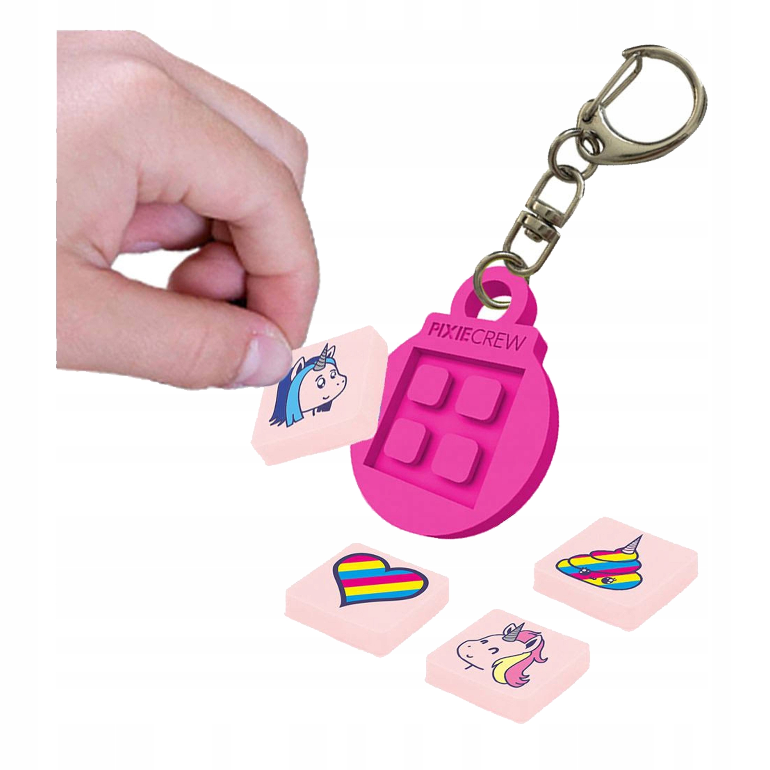 Silikonowy breloczek PIXIE CREW różowy Pixie Crew