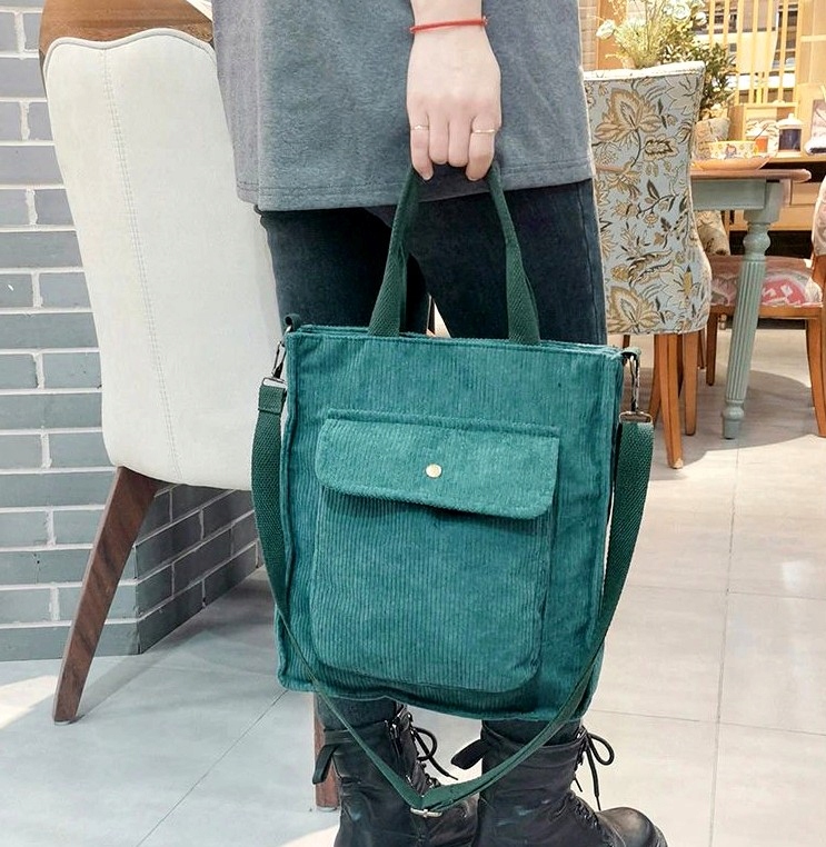 Torba Sztruks torebka SHOPPER Pojemna miejska XL Model 5905204480076