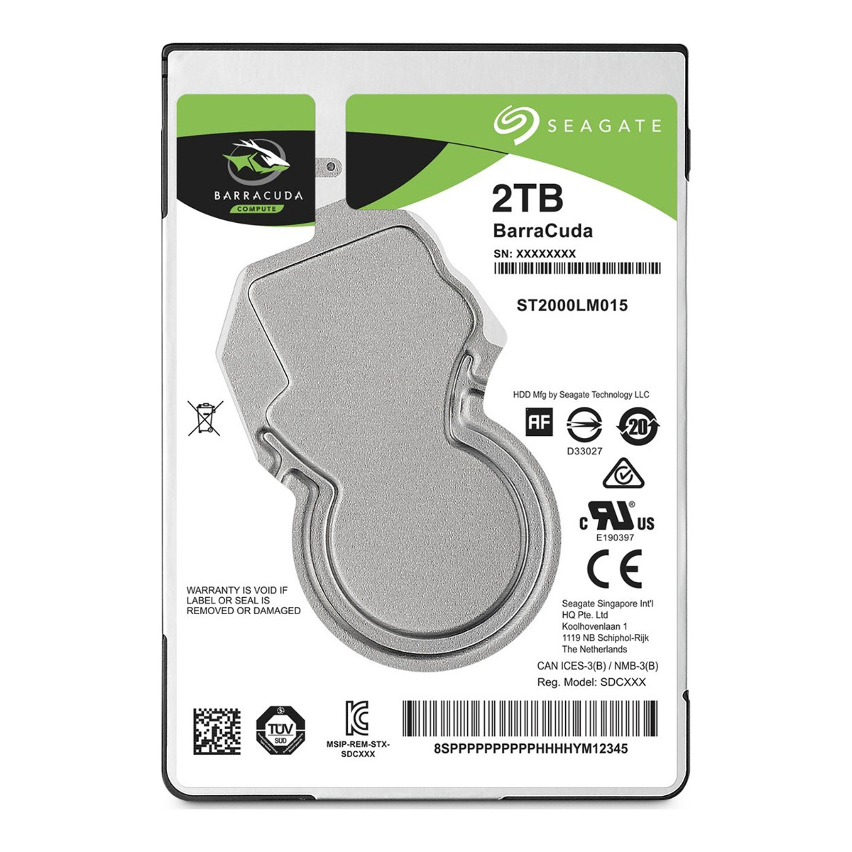 Seagate Barracuda 2TB 5.4K 128MB Sata III 2.5'' ST2000LM015
