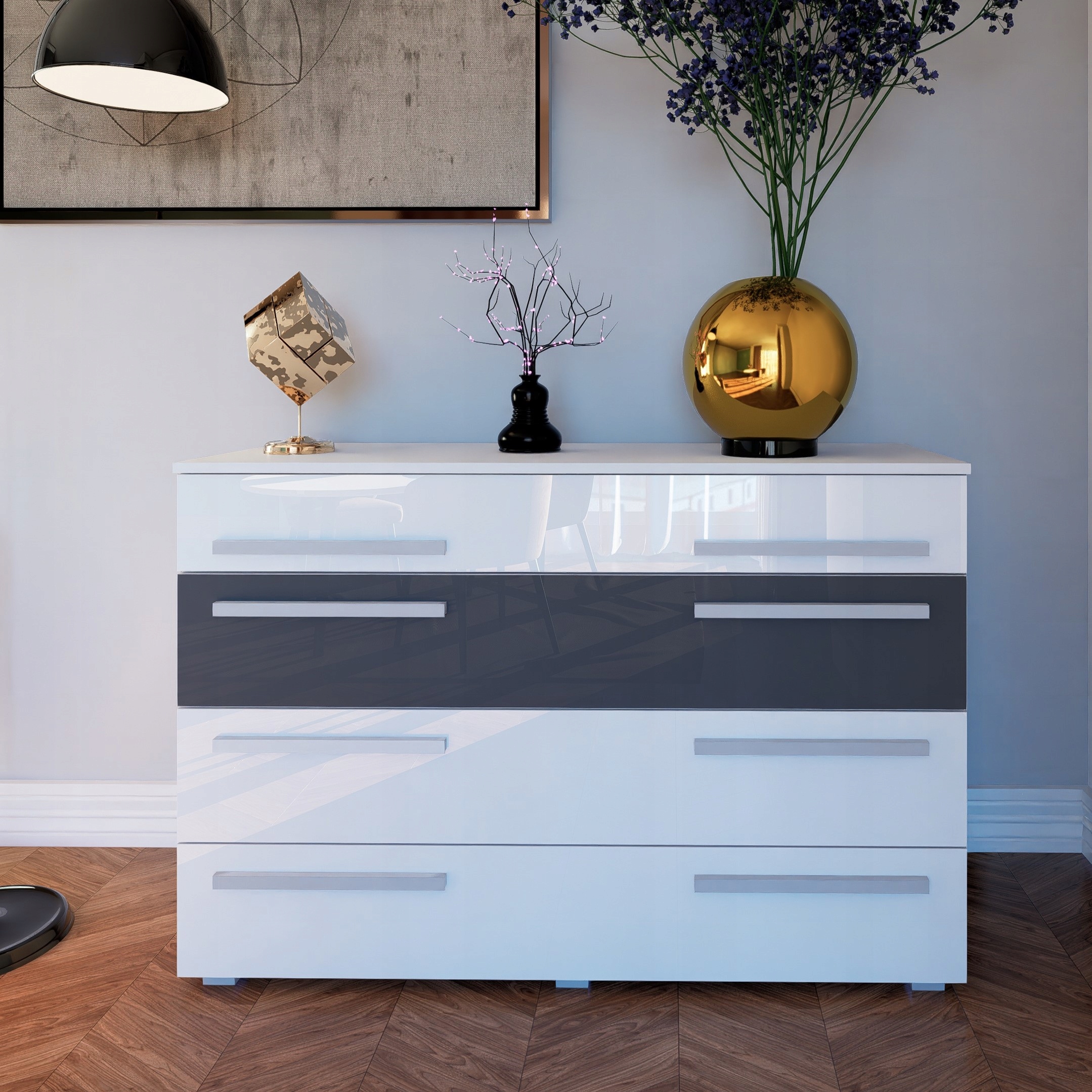 

Komoda z 4 szufladami 120cm
