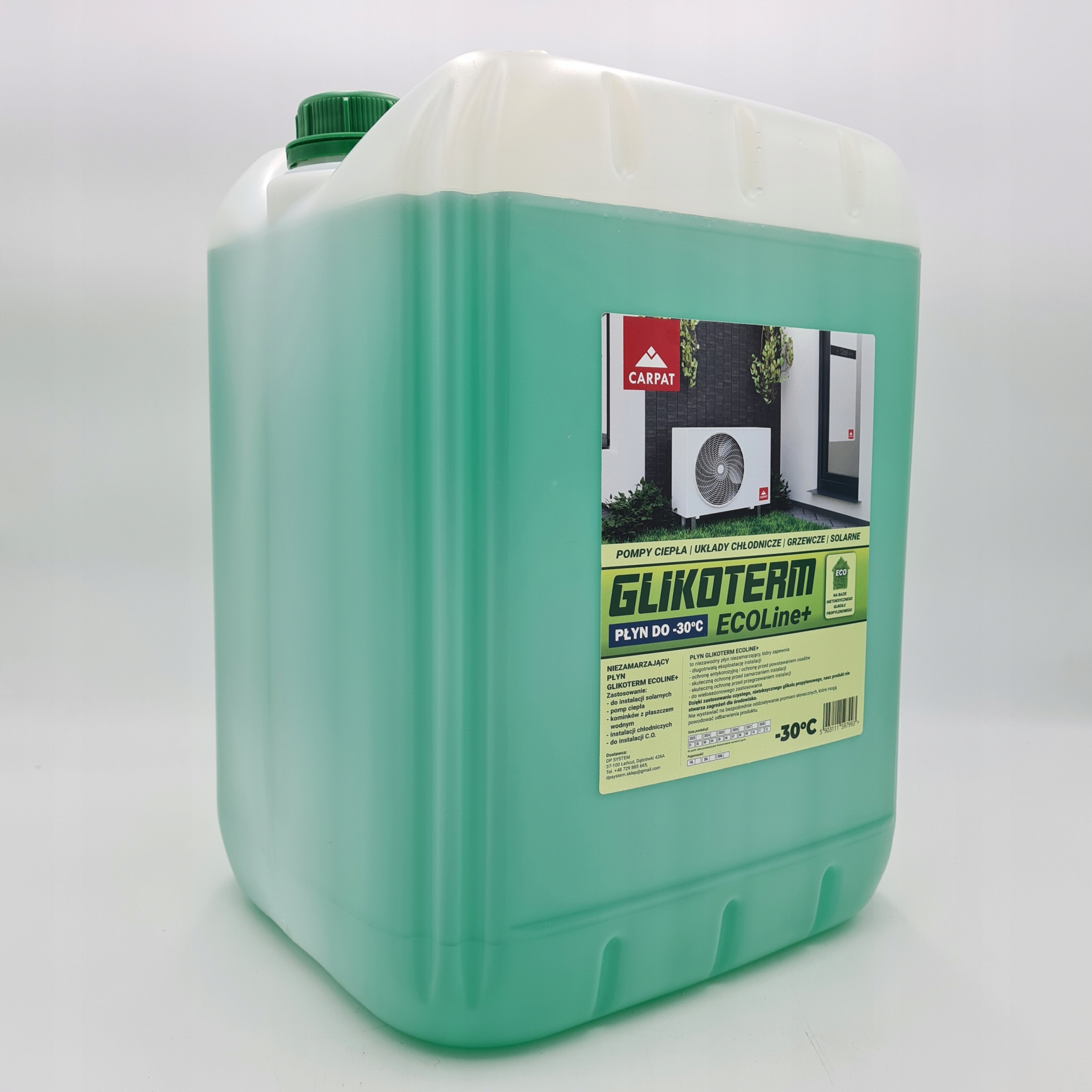 GLIKOL PROPYLENOWY EKO PŁYN POMPY CIEPŁA -30°C 20L EAN (GTIN) 5903111597993