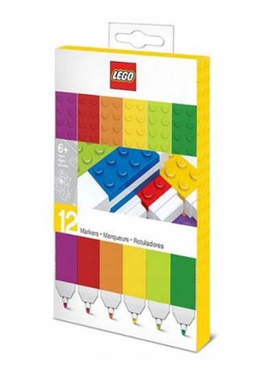 LEGO 51644 ZESTAW 12 FLAMASTRÓW - MAZAKÓW