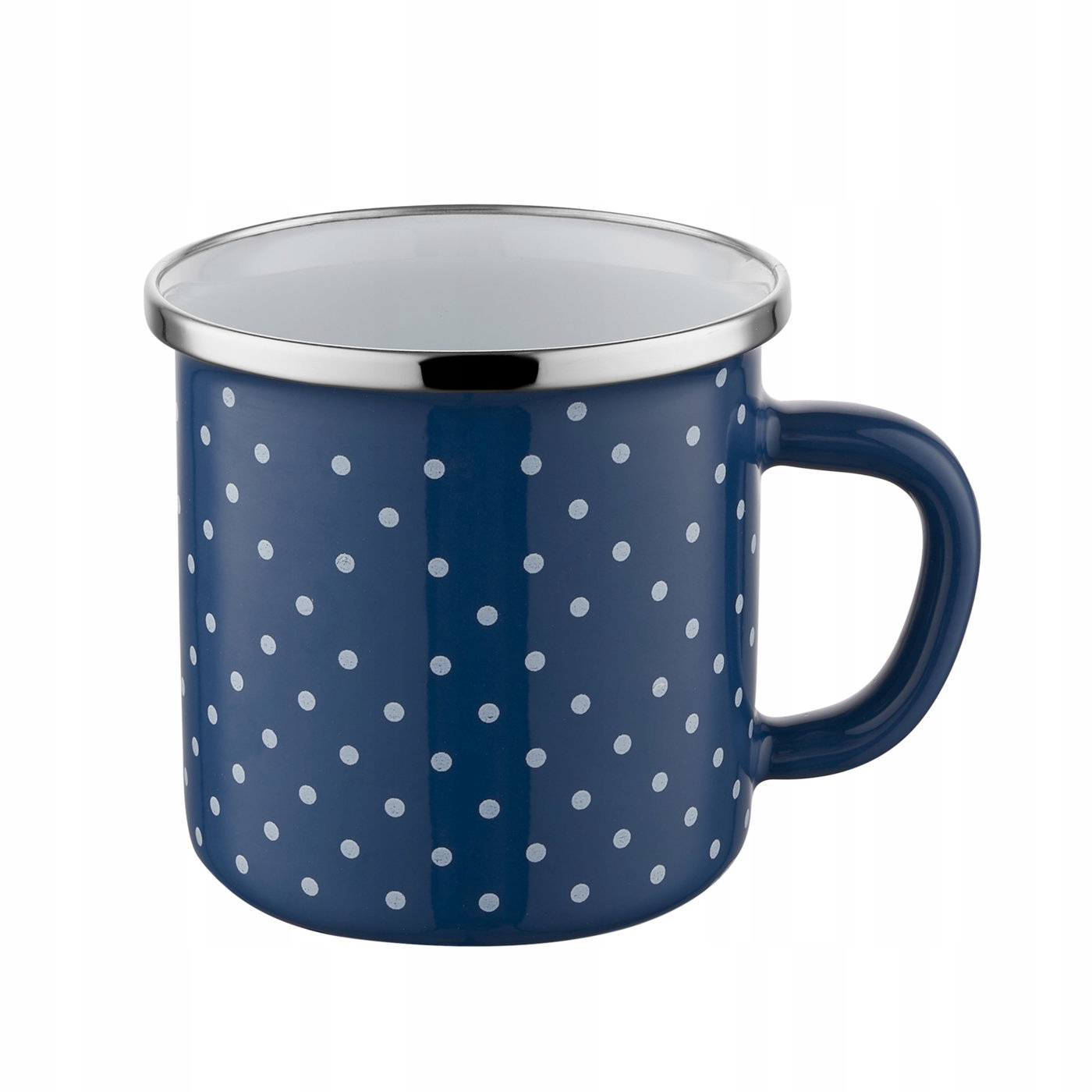 

Kubek Emaliowany Retro 9CM 550ML Granatowy Induk.