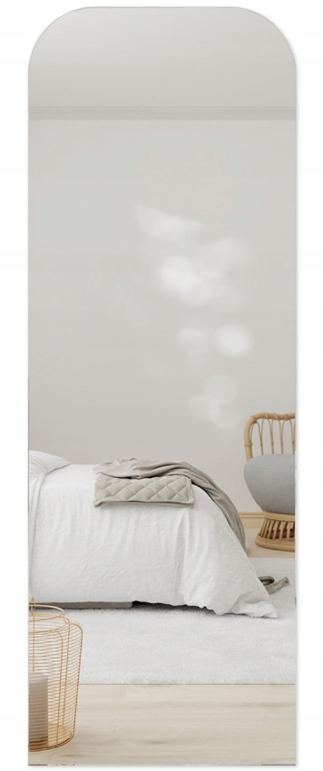 Lustro Ścienne Nowoczesne Bez Ramy Portal Okrągłe Rogi 70X170