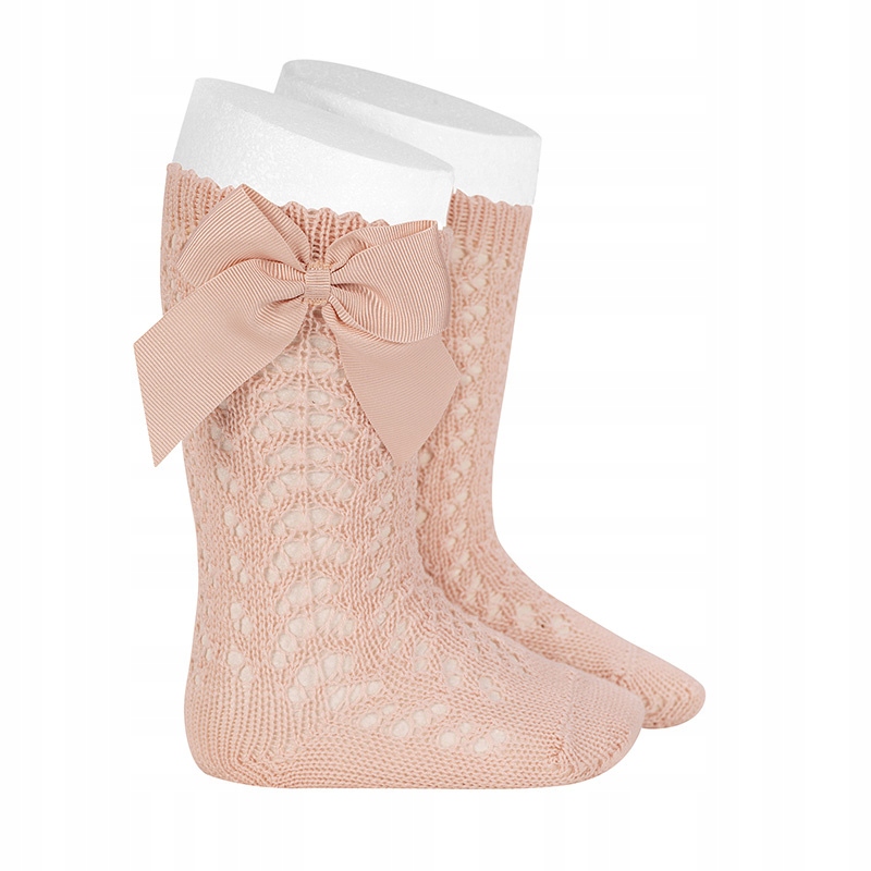 

Podkolanówki Condor z kokardką nude 6-12 m