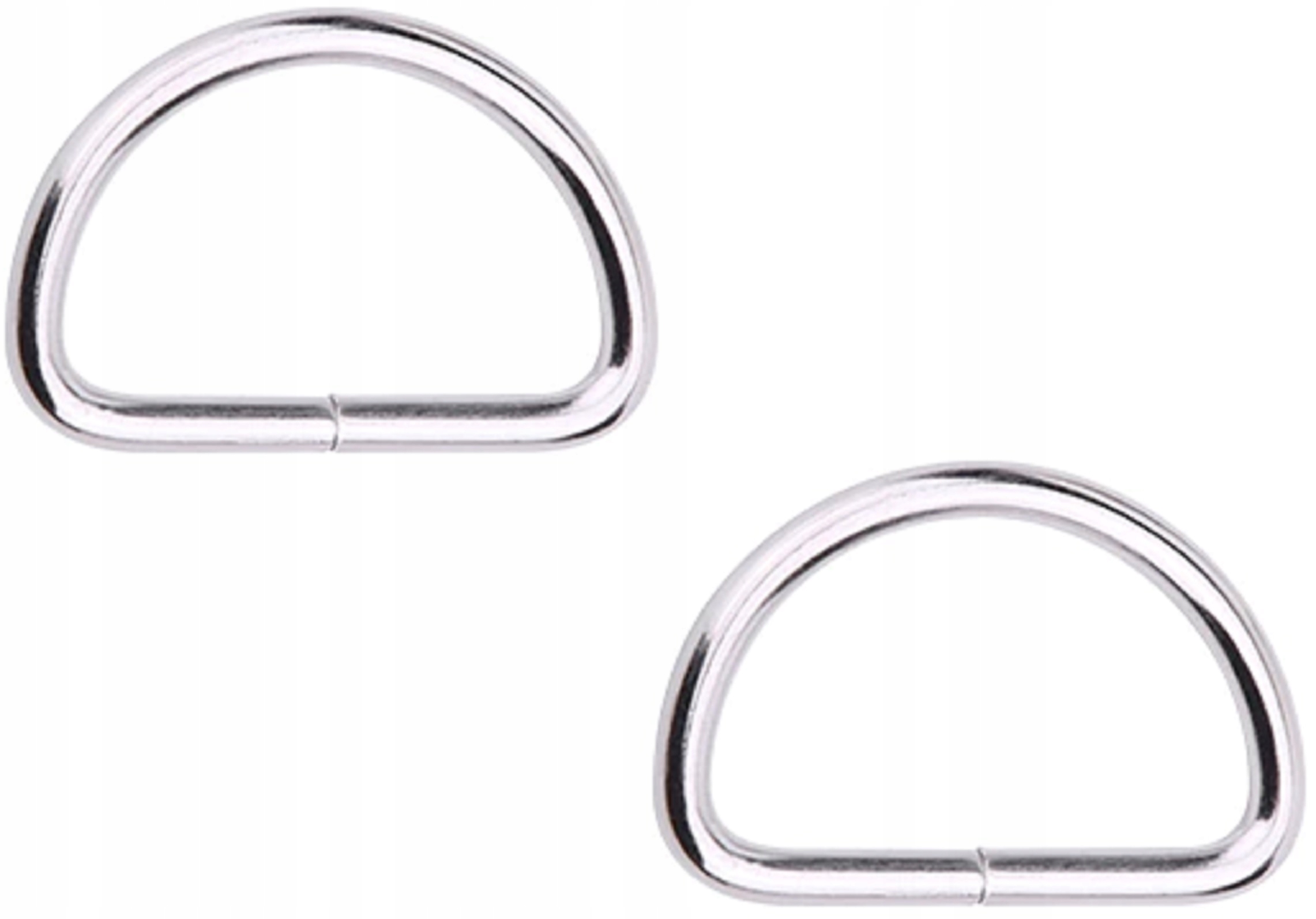 

Półkole Metalowe Niklowane do Paska 25mm x 2 szt