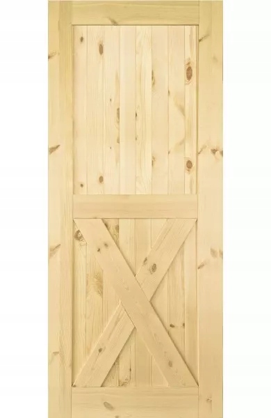 drzwi wewnętrzne sosnowe przesuwne loft LF-6 90