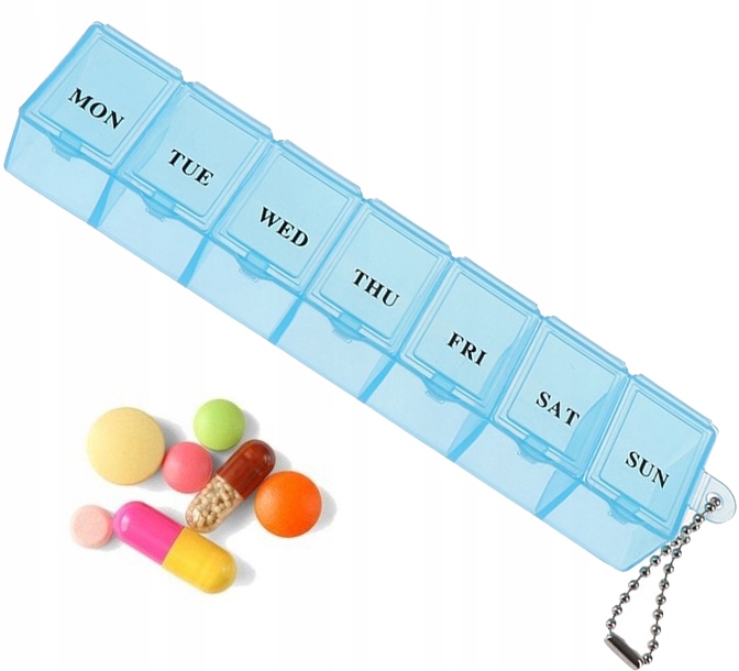 POJEMNIK ORGANIZER PUDEŁKO KASETKA NA LEKI 7 dni Marka inna