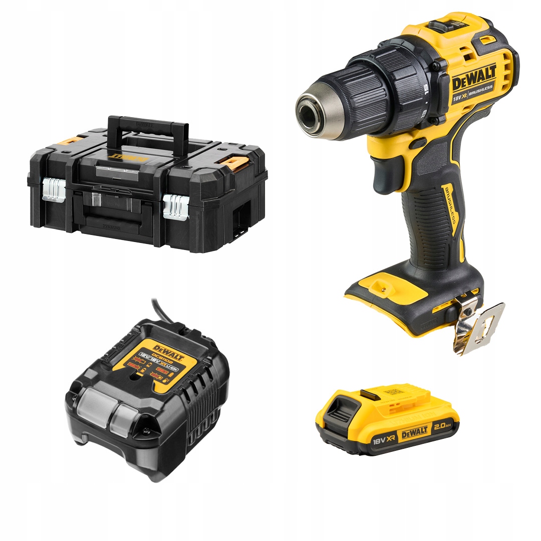 Wkrętarka DeWALT DCD708D1T Xr 18V 1x2Ah Bl 65Nm 2 biegi walizka