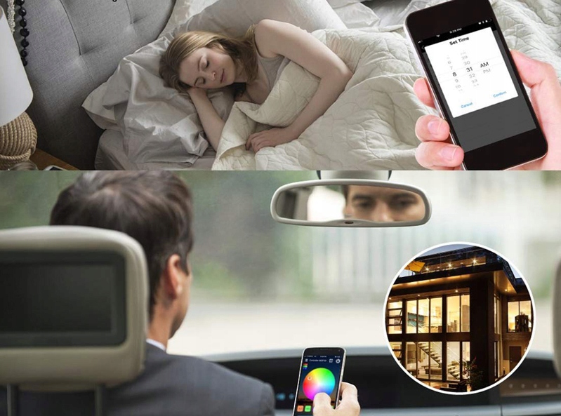 STEROWNIK KONTROLER TAŚM LED RGB WIFI ANDROID IOS Napięcie (V) 12V DC