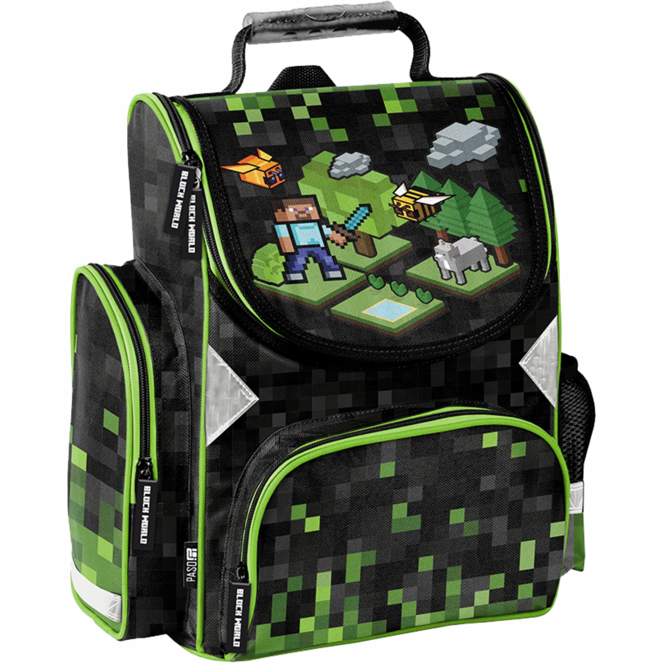 ZERSTAW 7ELEM TORNISTER SZKOLNY MINECRAFT GAME PIXEL TORNISTER MINECRAFT EAN (GTIN) 5903162124834