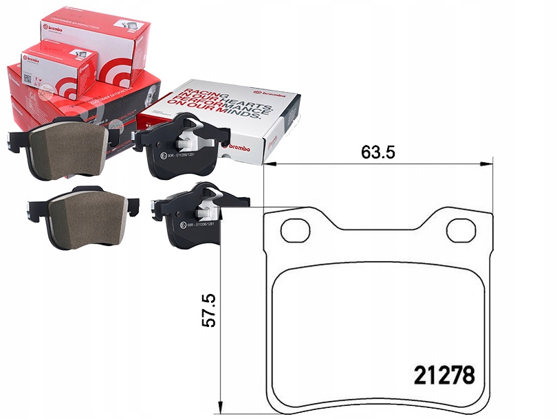 комплект датчик износа тормозных колодок Brembo 1611456880 4252