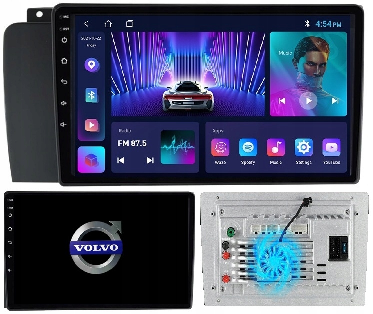 Radio Nawigacja Android Volvo XC70 S60 V70 2005-2010+KAMERA+WENTYLATOR 2/64