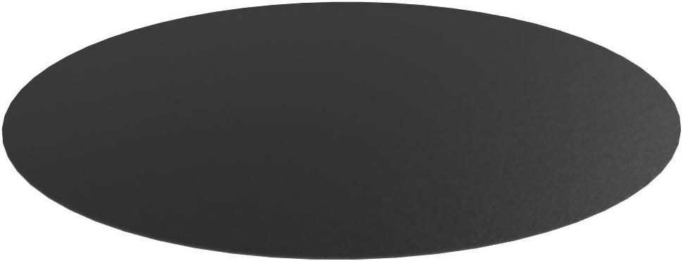 Mata ochronna pod krzesło 100cm gruba 1,7mm Okrągła Czarna podkładka