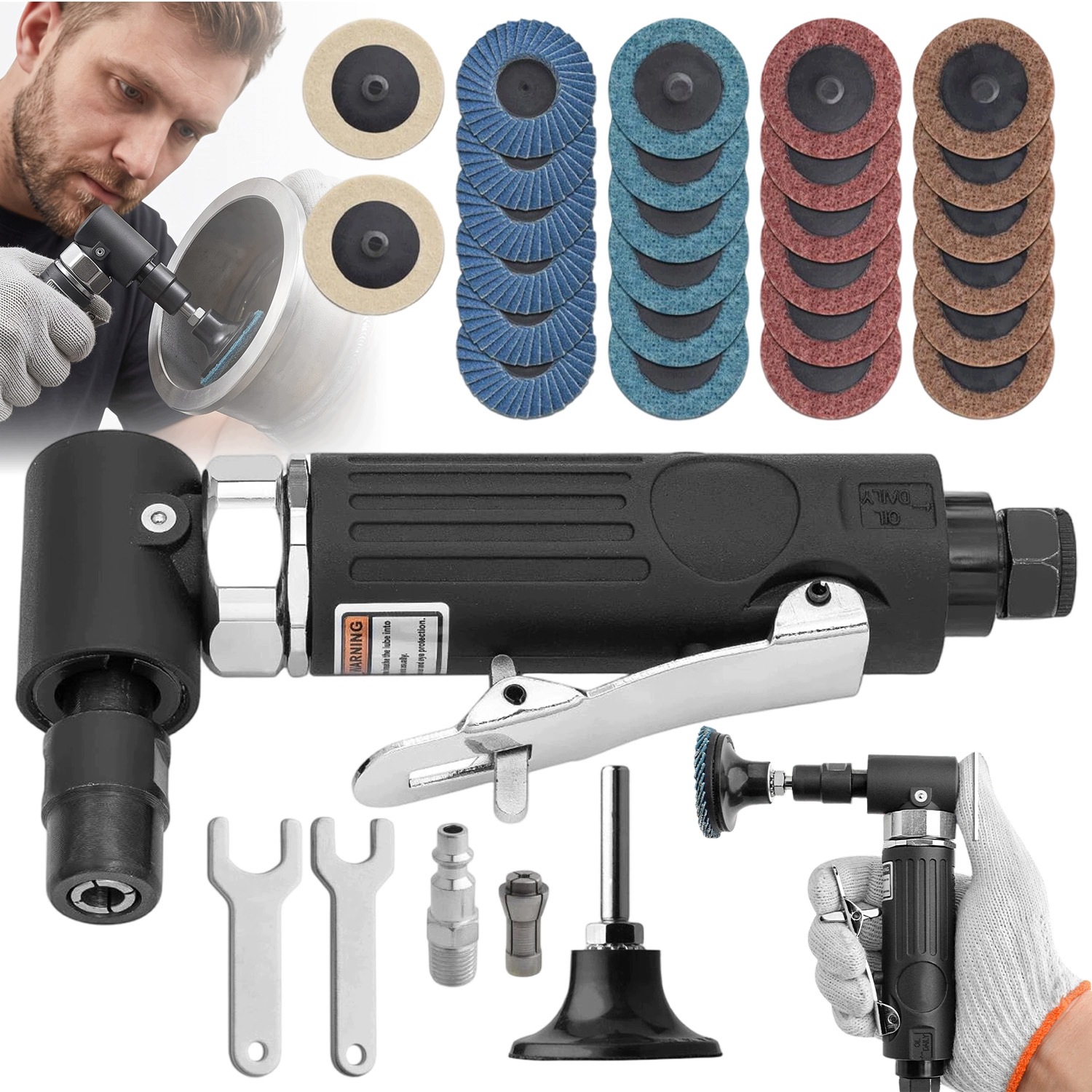 Přesná Mini Pneumatická Bruska Pro Řezání Leštění