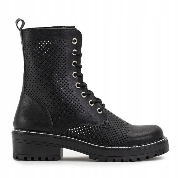 

K6310 Czarne Buty Samskie Botki Workery Hazasi 37