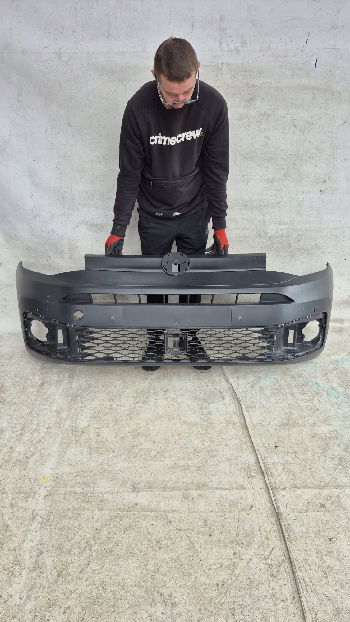 VW CADDY IV 4 20-> bumper front front PDC