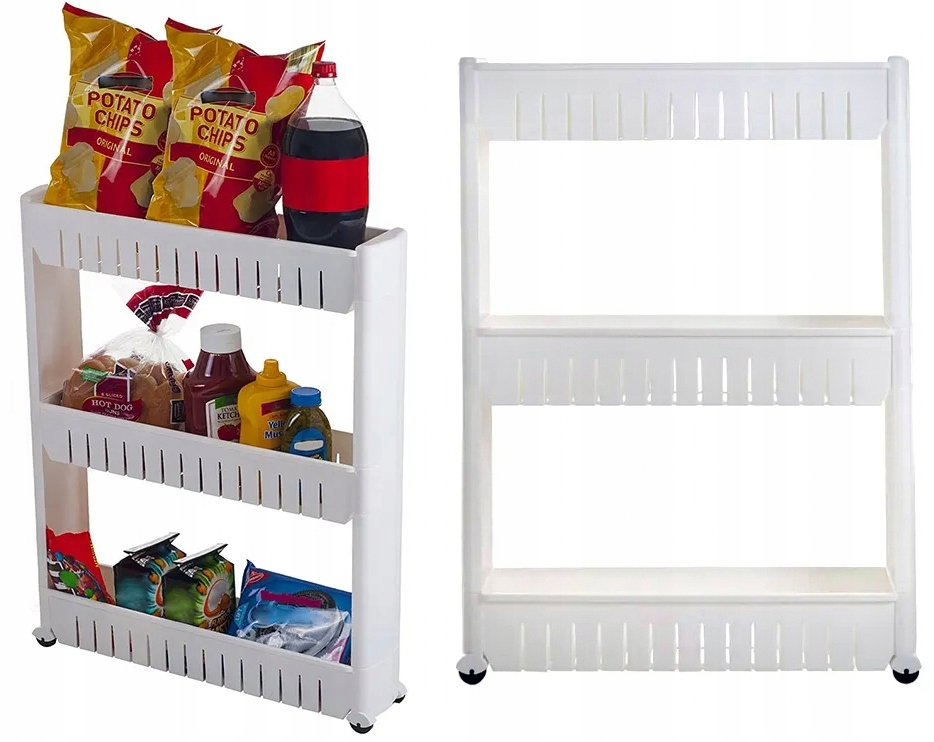 

Półka Regał Szafka Wózek Biały Łazienkowy