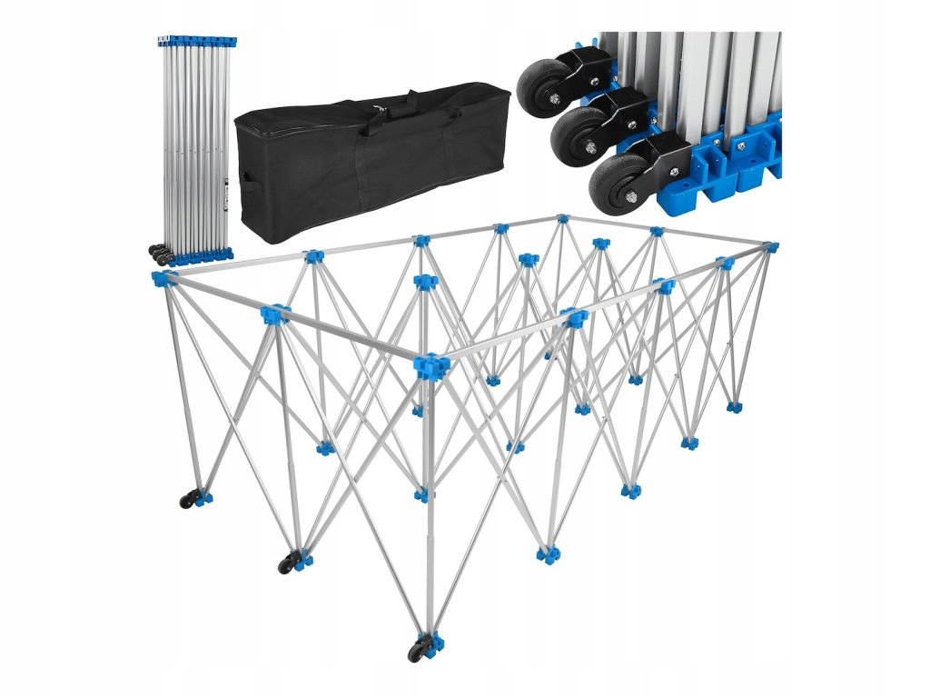 Hliníkový stůl pro velkoformátové dlaždice 230×118×85 cm, 1000 kg, G30170