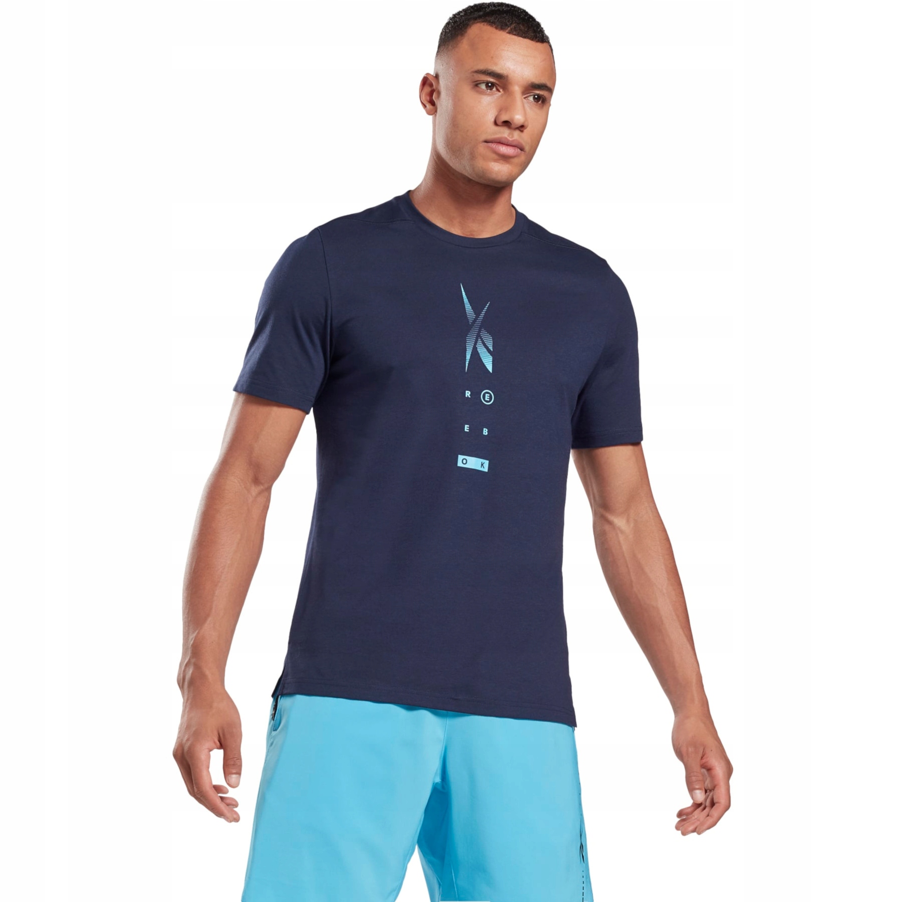 TSHIRT SPORTOWY KOSZULKA MĘSKA REEBOK MŁODZIEŻOWA SPORTOWA TRENINGOWA