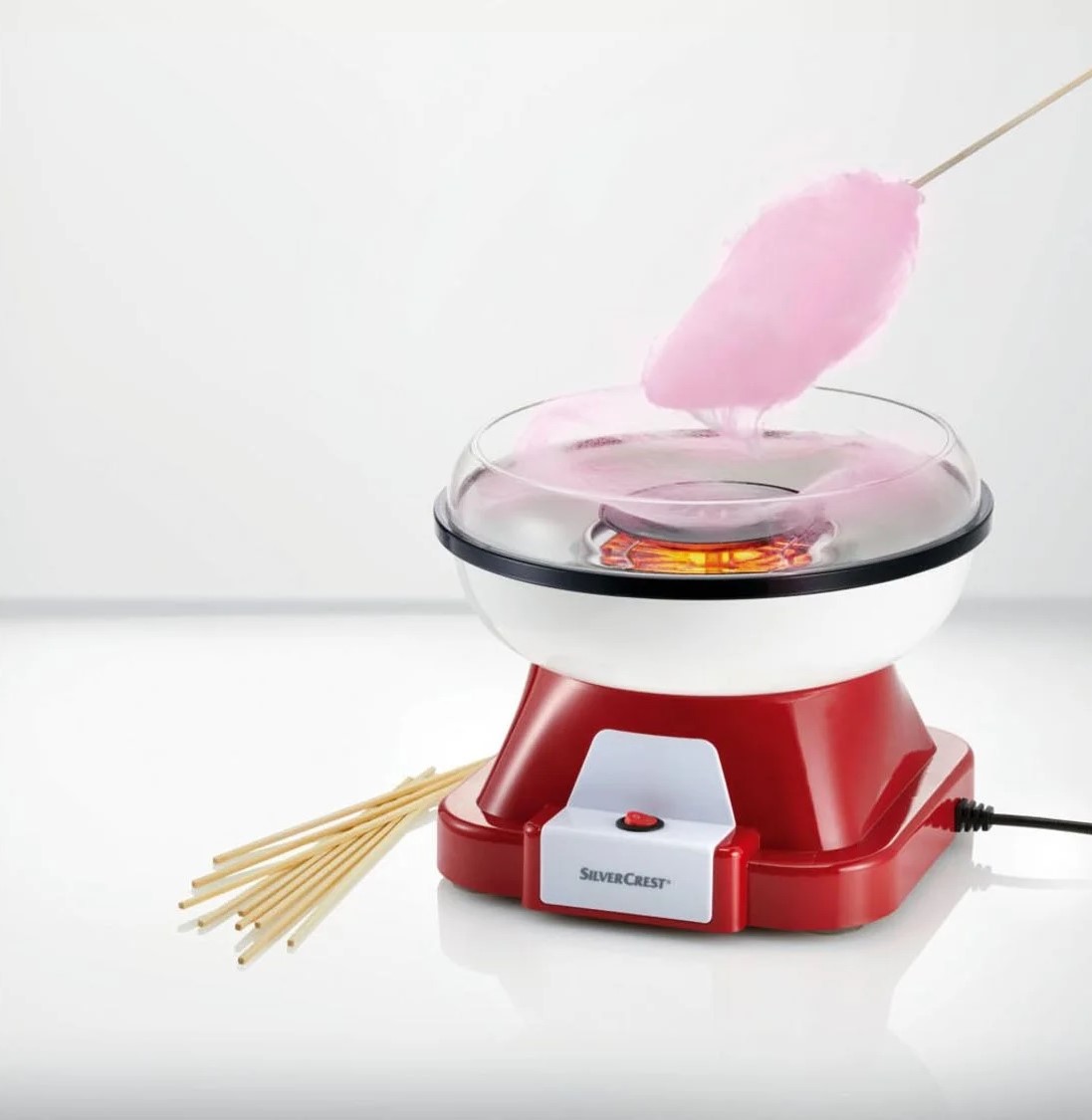 Urządzenie do waty cukrowej SilverCrest Szm 500 B1 czerwony 500 W