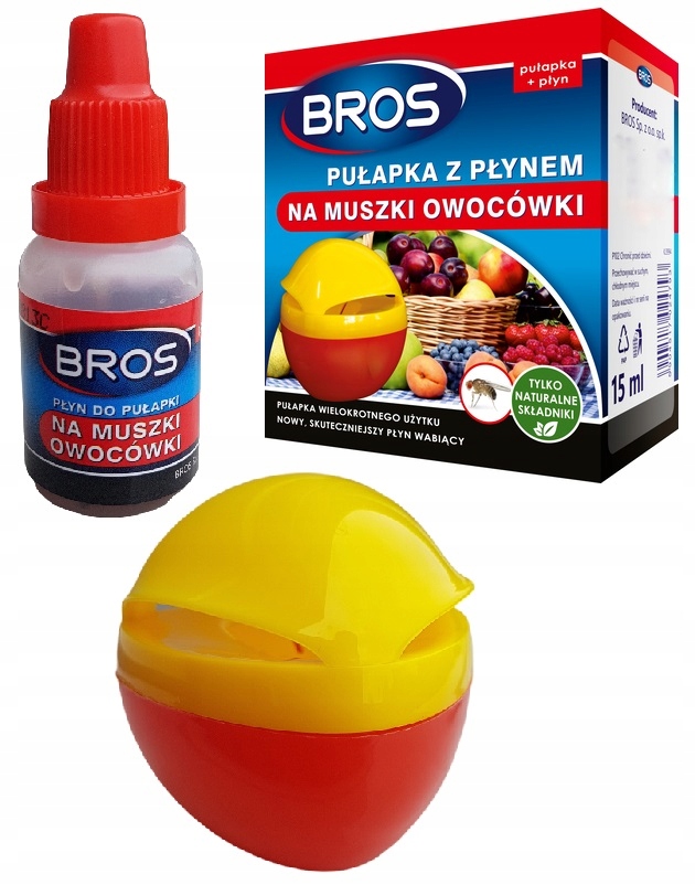 

Pułapka Na Muszki Owocówki Płyn 15ml Bros