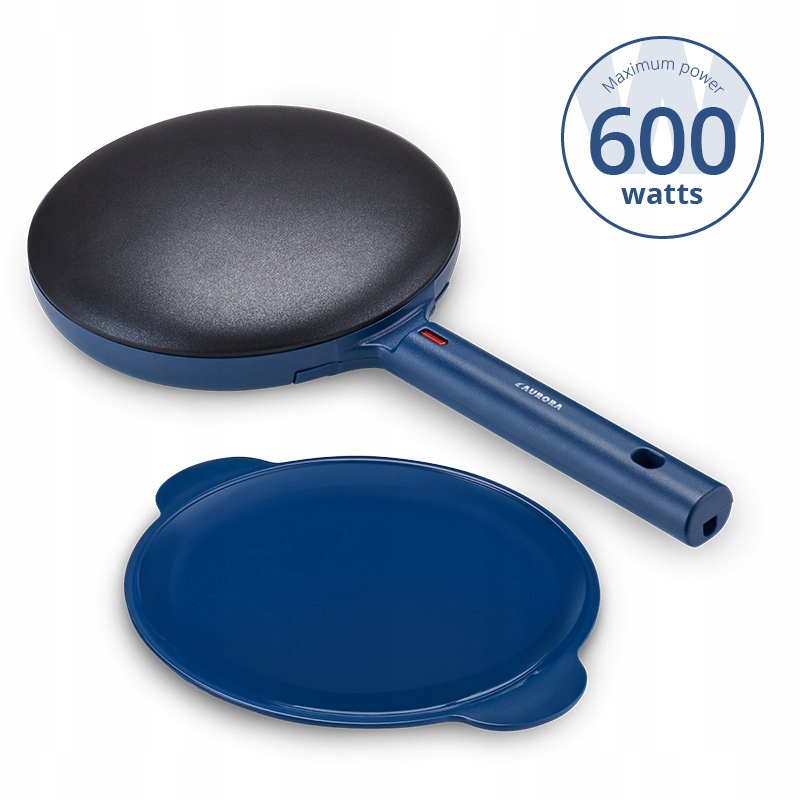 Naleśnikarka niebieska patelnia do naleśników 600W elektryczna Stan opakowania oryginalne