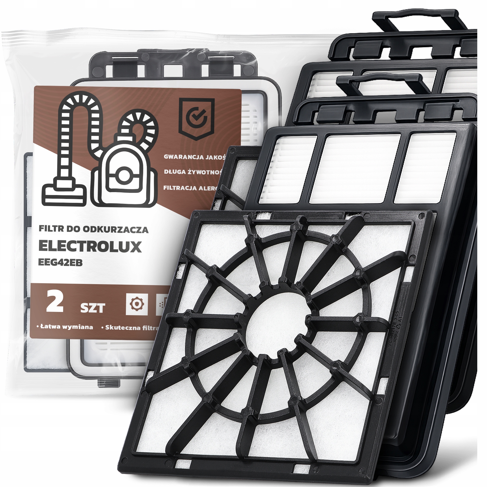 2x Filtry Do Vysavače Electrolux EEG42EB Omyvatelný Filtr Sada Em-w