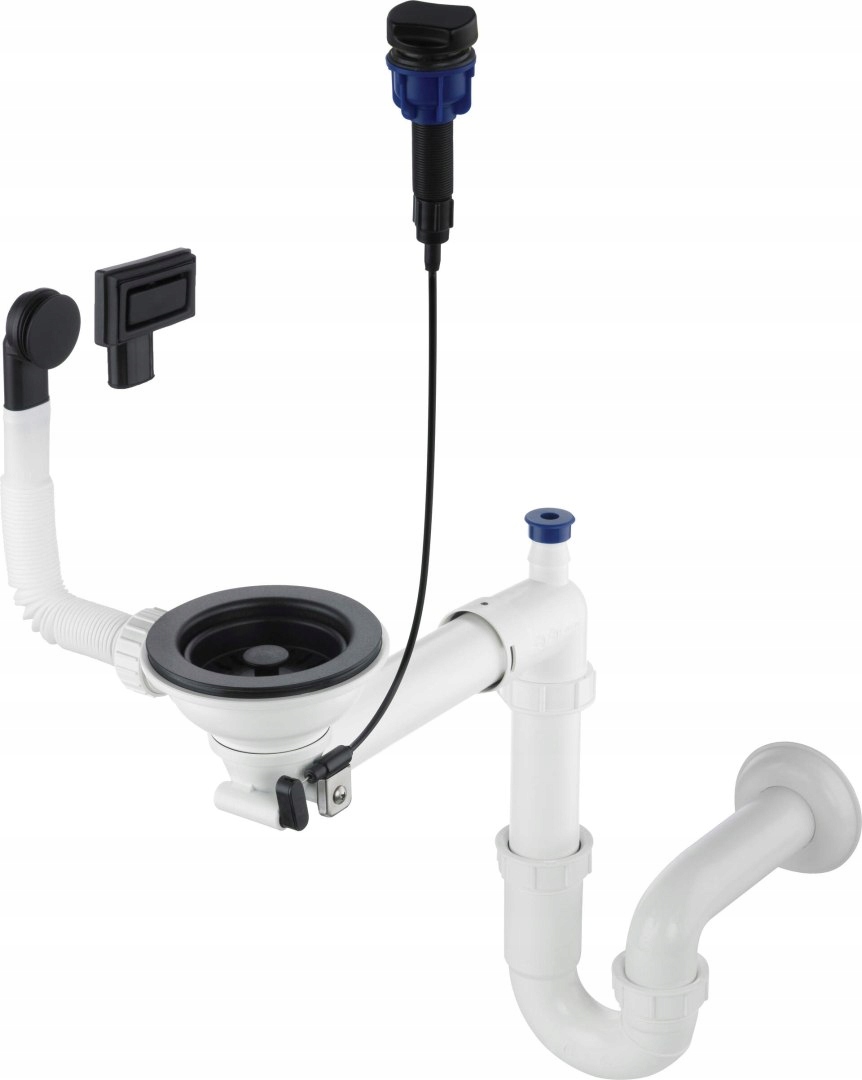 Sifon pro granitový dřez 1-komorový Space-Saver