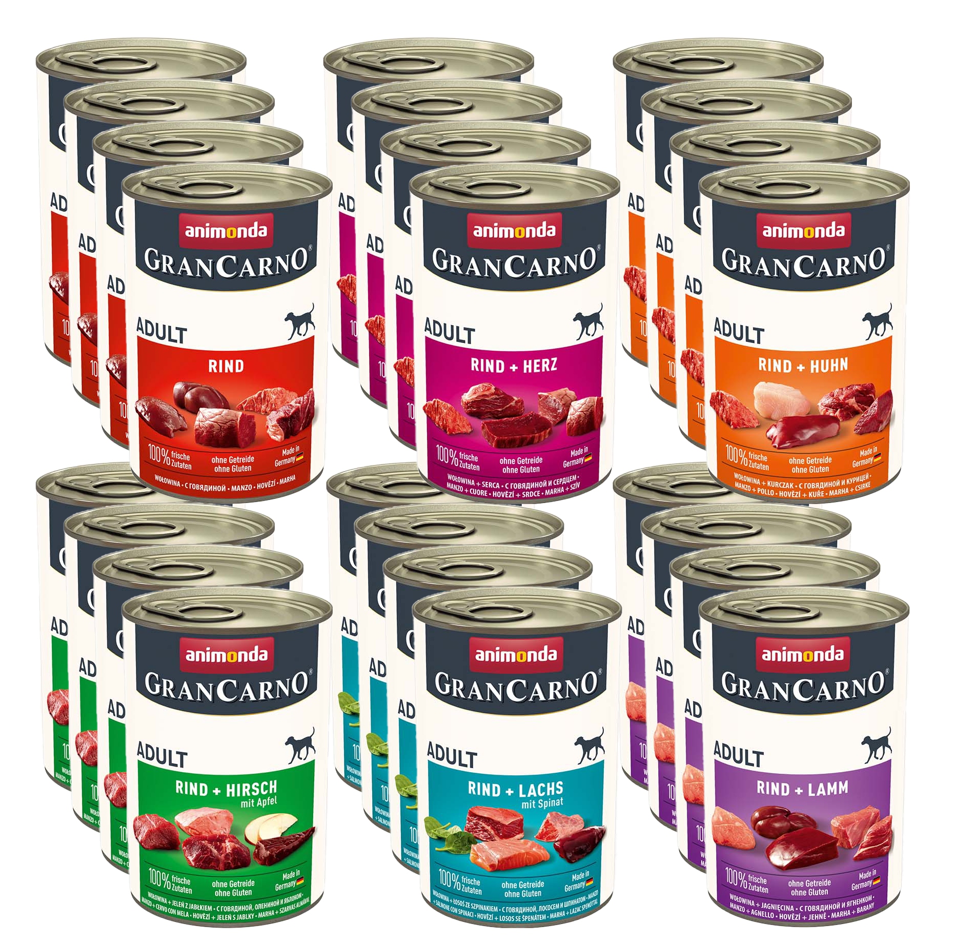Animonda Dog GranCarno Adult 400g Sada 20+4 Bonus