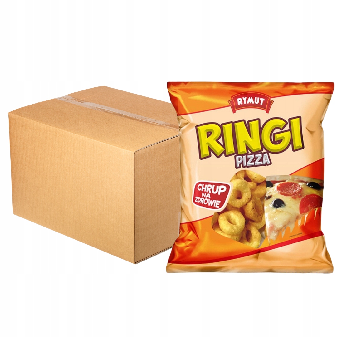 Levně Rymut Kukuřičné kroužky s příchutí pizzy 20 g x 90 kusů